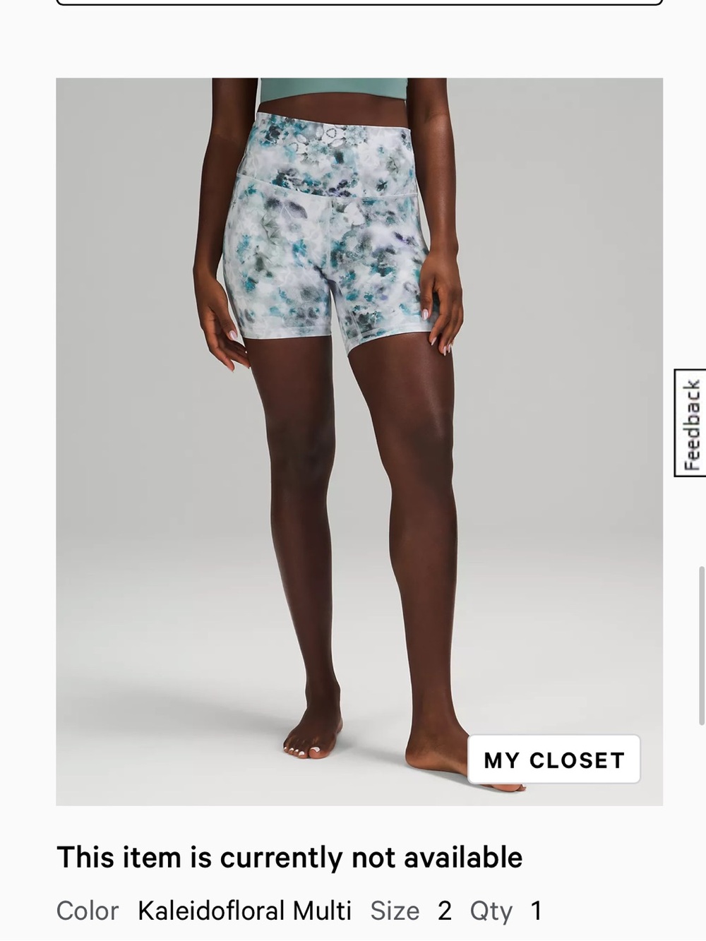 lululemon athletica Kaleidofloral Multi High-Rise Bike Shorts